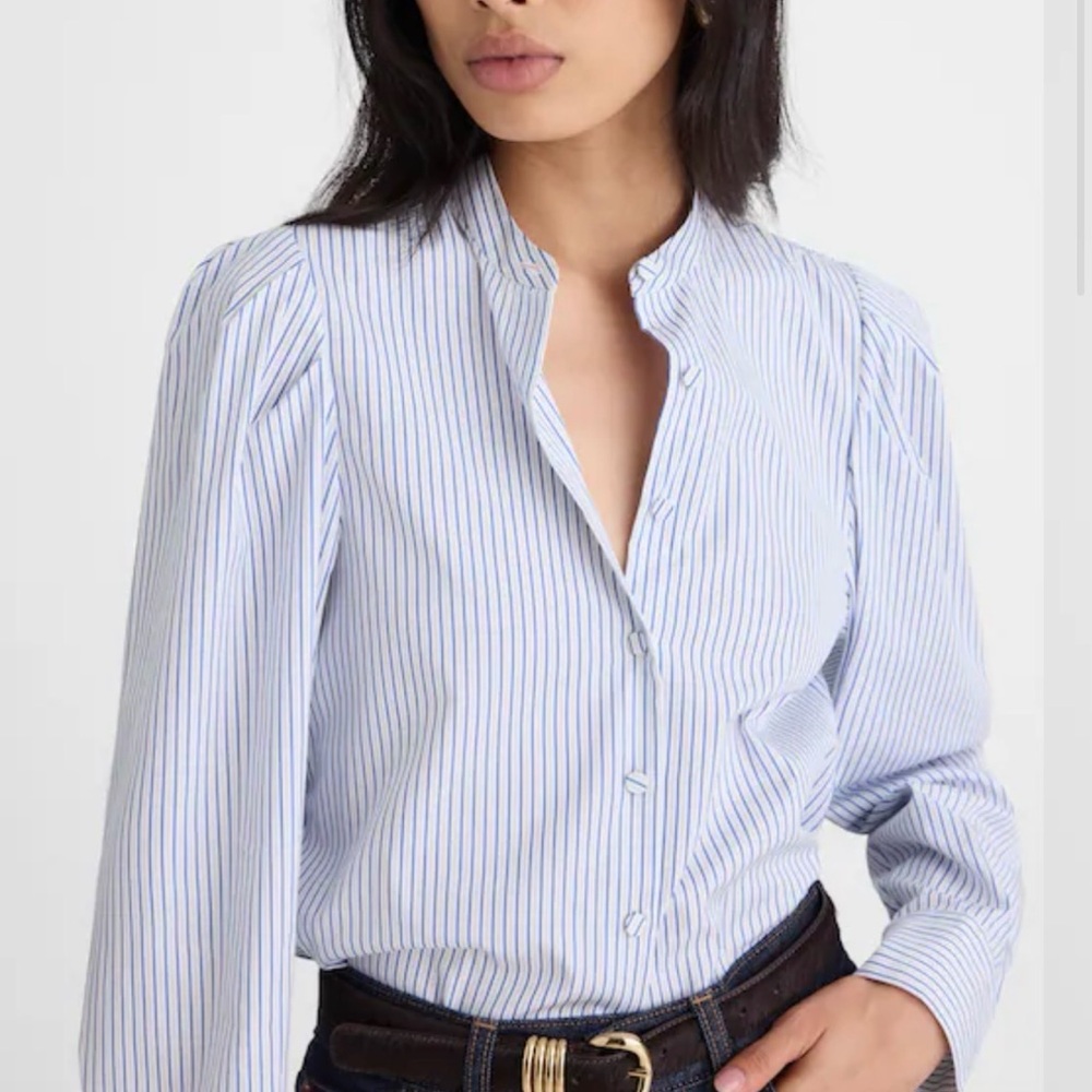 MADEWELL M Puff-Sleeve Button-Up Shirt NX205 - Picture 1 of 7